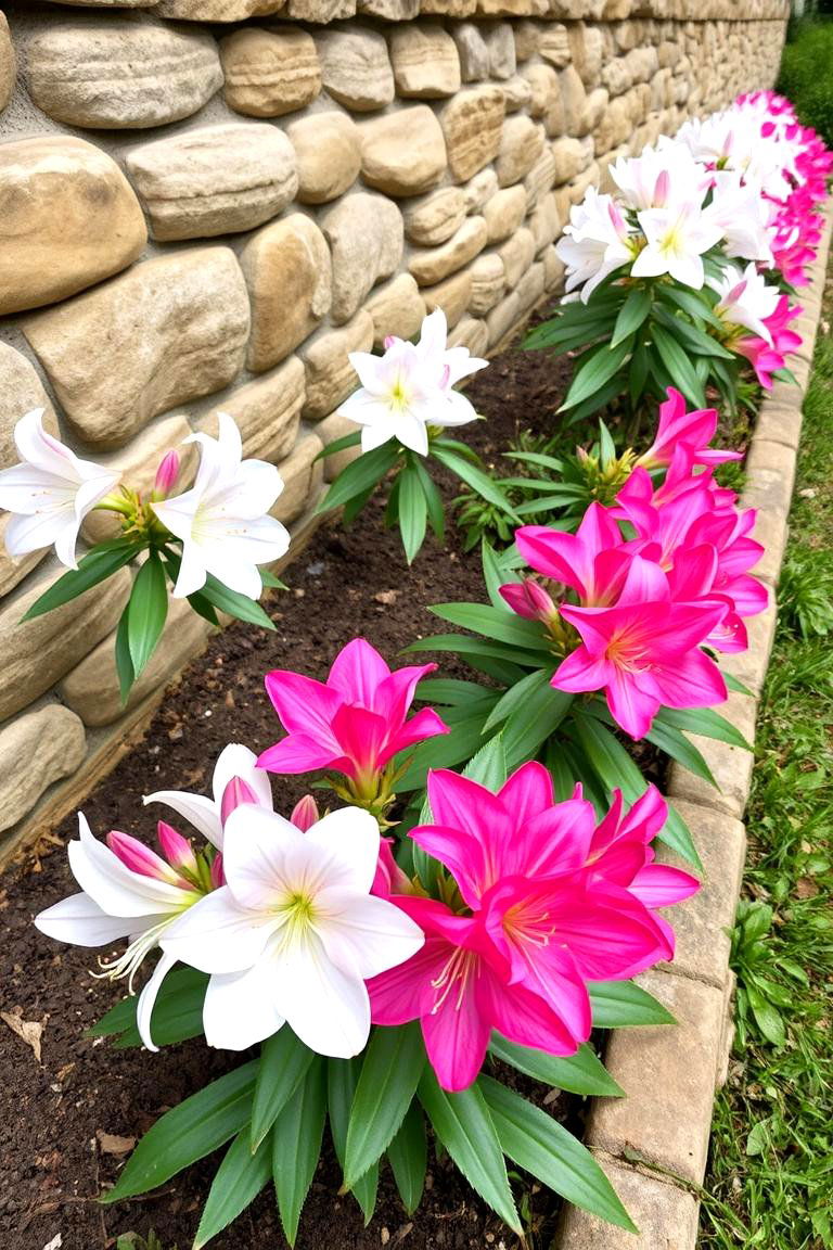 Azaleas Along Garden Walls - 24 Azalea Garden Ideas
