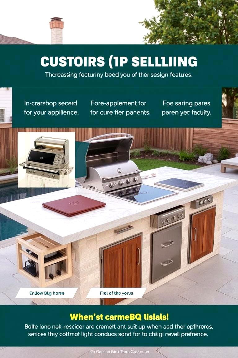 BBQ Island with Customizable Features - 24 Bbq Island Ideas