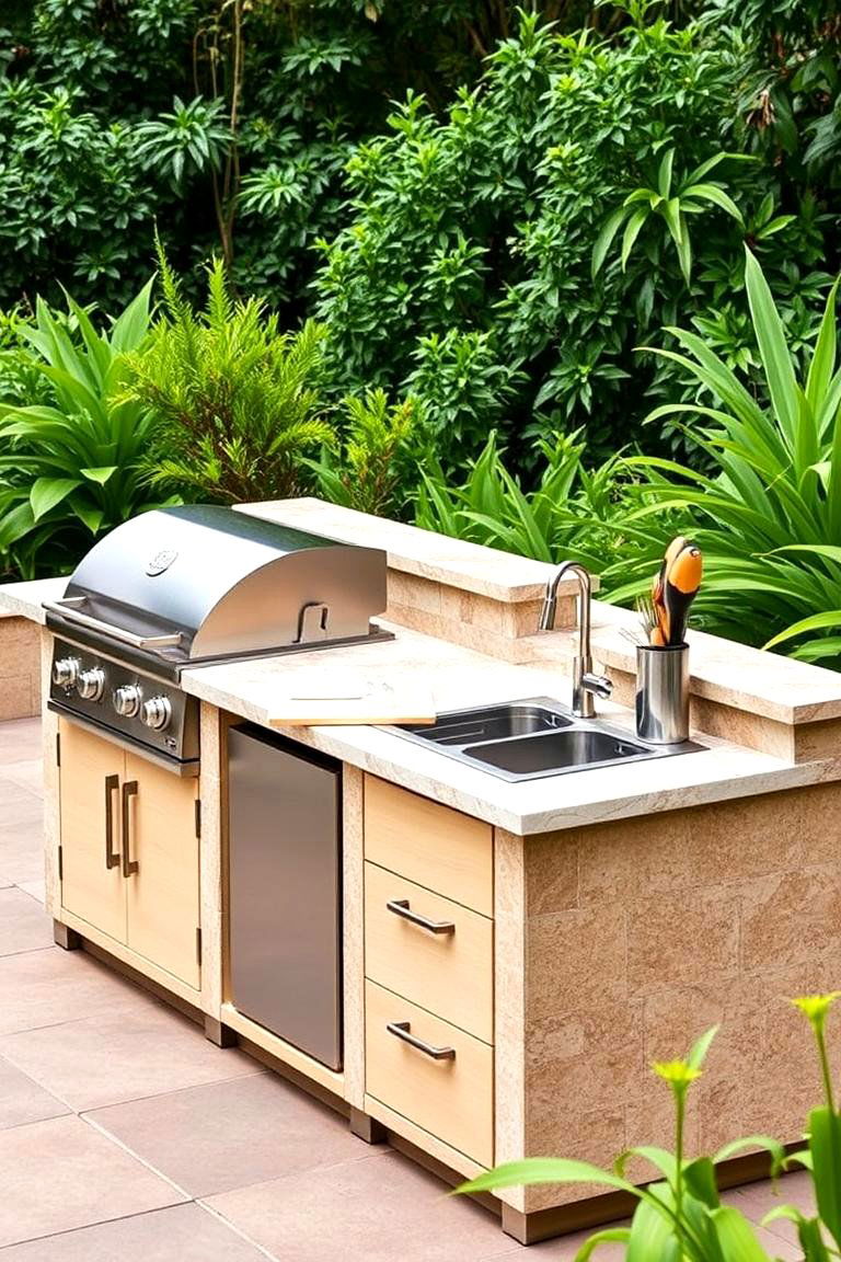 BBQ Island with Prep Station - 24 Bbq Island Ideas