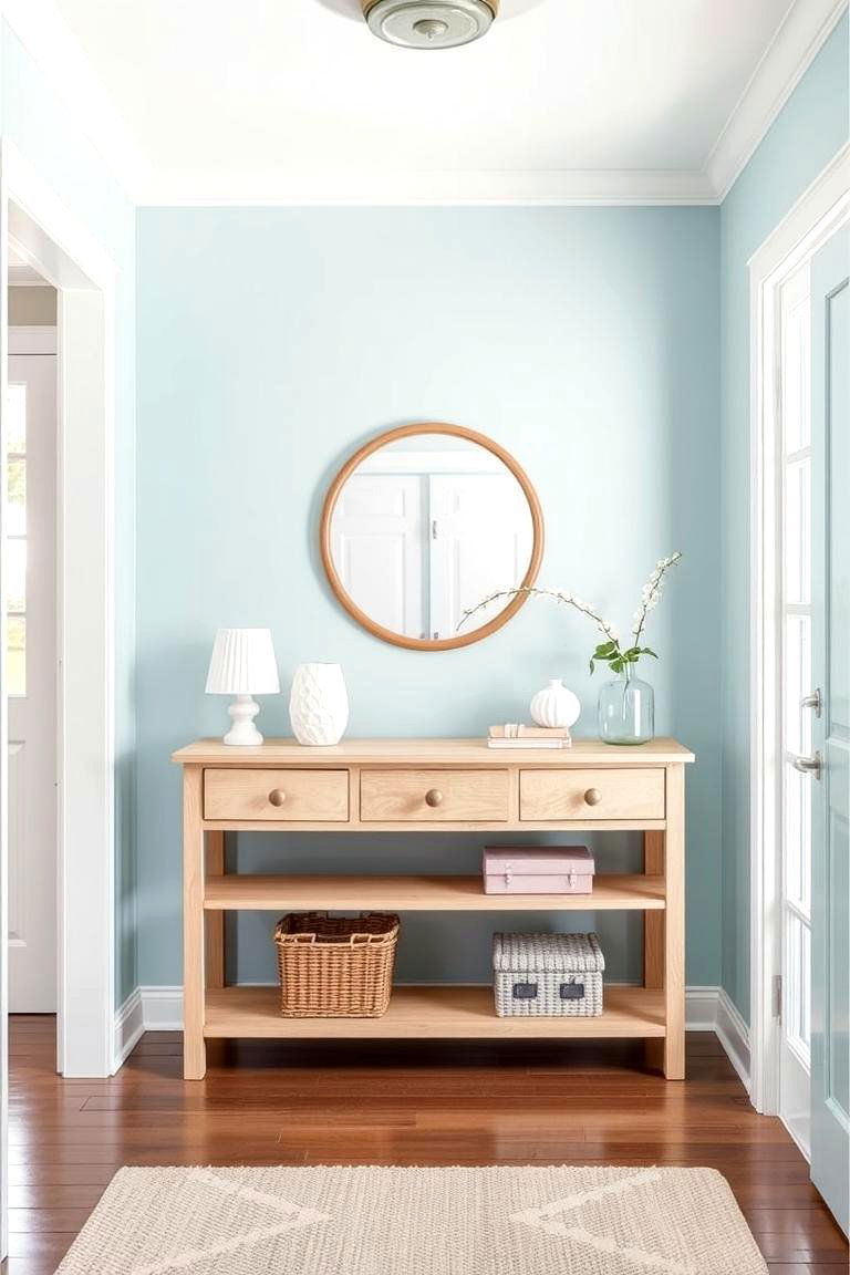 Baby Blue Entryway - 24 Pastel Room Ideas