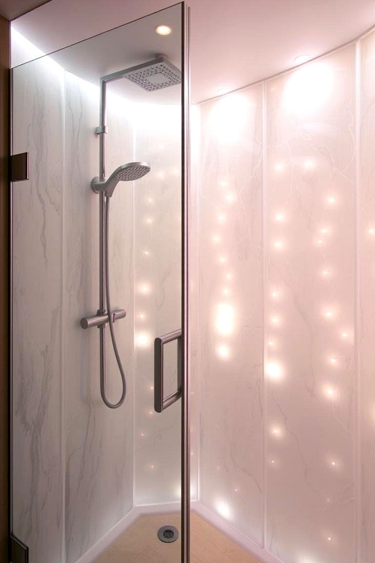 Backlit Wall Panels - 24 Shower Wall Ideas