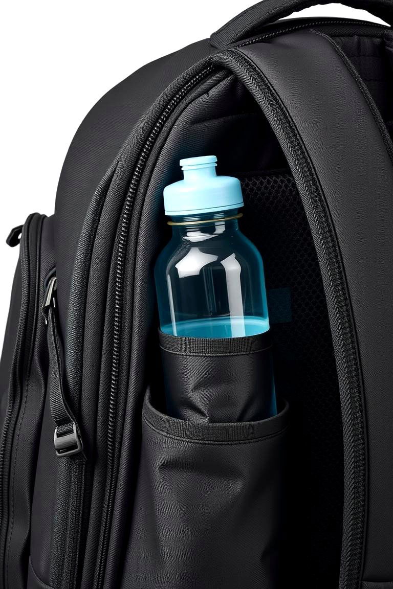 Backpack or Bag Organizer for On the Go Bottles - 24 Water Bottle Storage Ideas