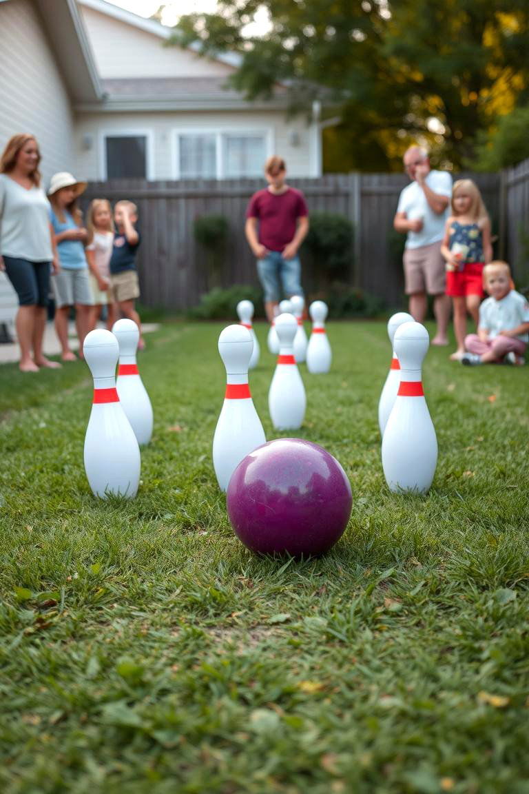 Backyard Bowling Alley - 24 Backyard Ideas for Kids