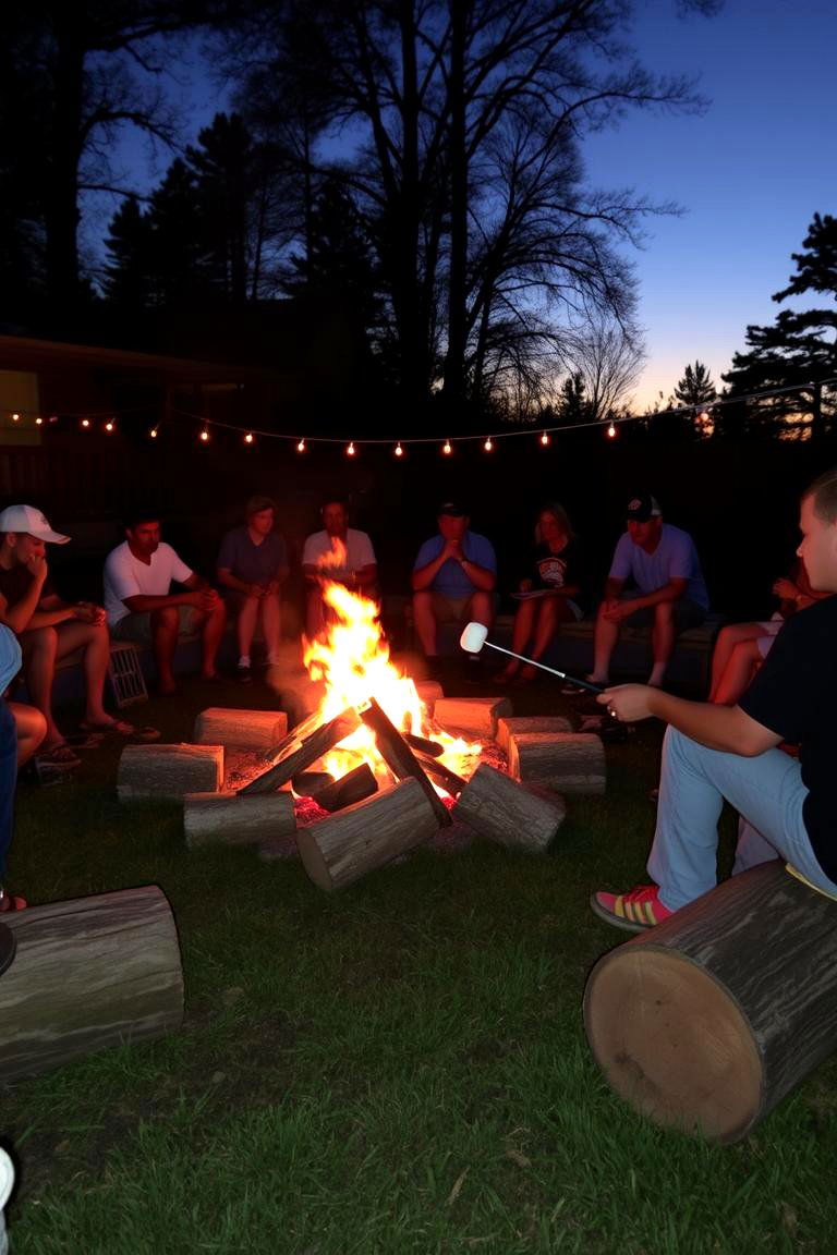 Backyard Campfire with Smores - 24 Garden Party Ideas