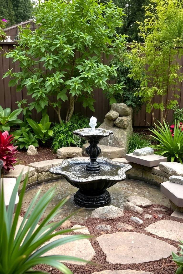 Backyard Oasis with Water Features - 24 Outdoor Living Space Ideas