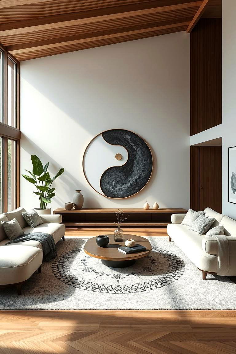 Balance of Yin and Yang Elements - 24 Feng Shui Living Room Ideas