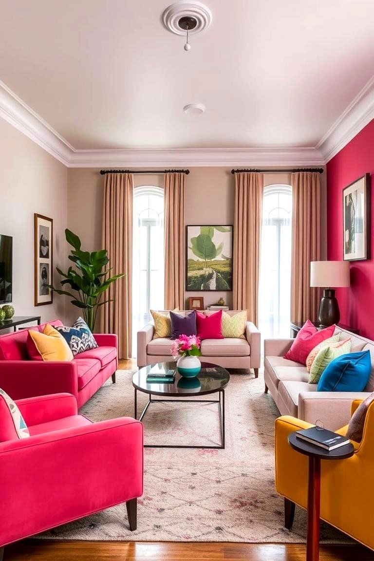 Balanced Color Contrasts - 24 Pottery Barn Living Room Ideas