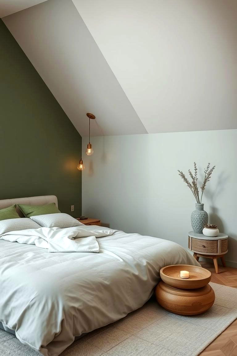 Balanced Zen Ambiance - 24 Green and Grey Bedroom Ideas
