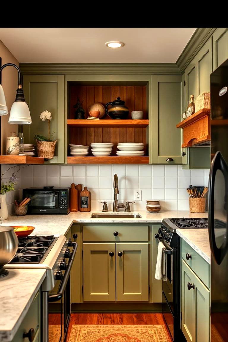 Balancing Light and Dark Elements - 24 Kitchen With Black Appliances