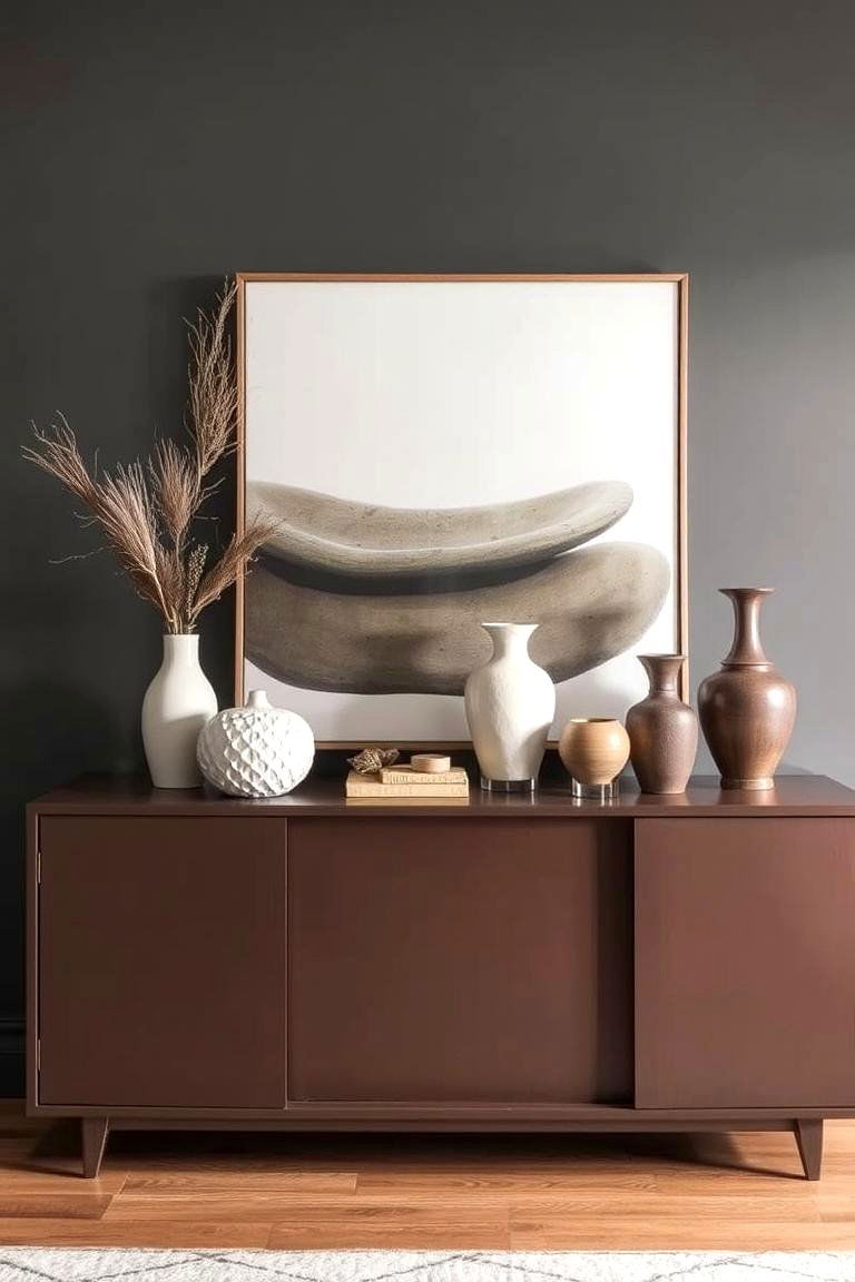 Balancing Symmetry and Asymmetry - 24 Sideboard Decor Ideas