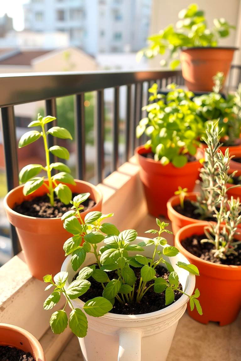 Balcony Herb Gardens - 24 Urban Garden Ideas