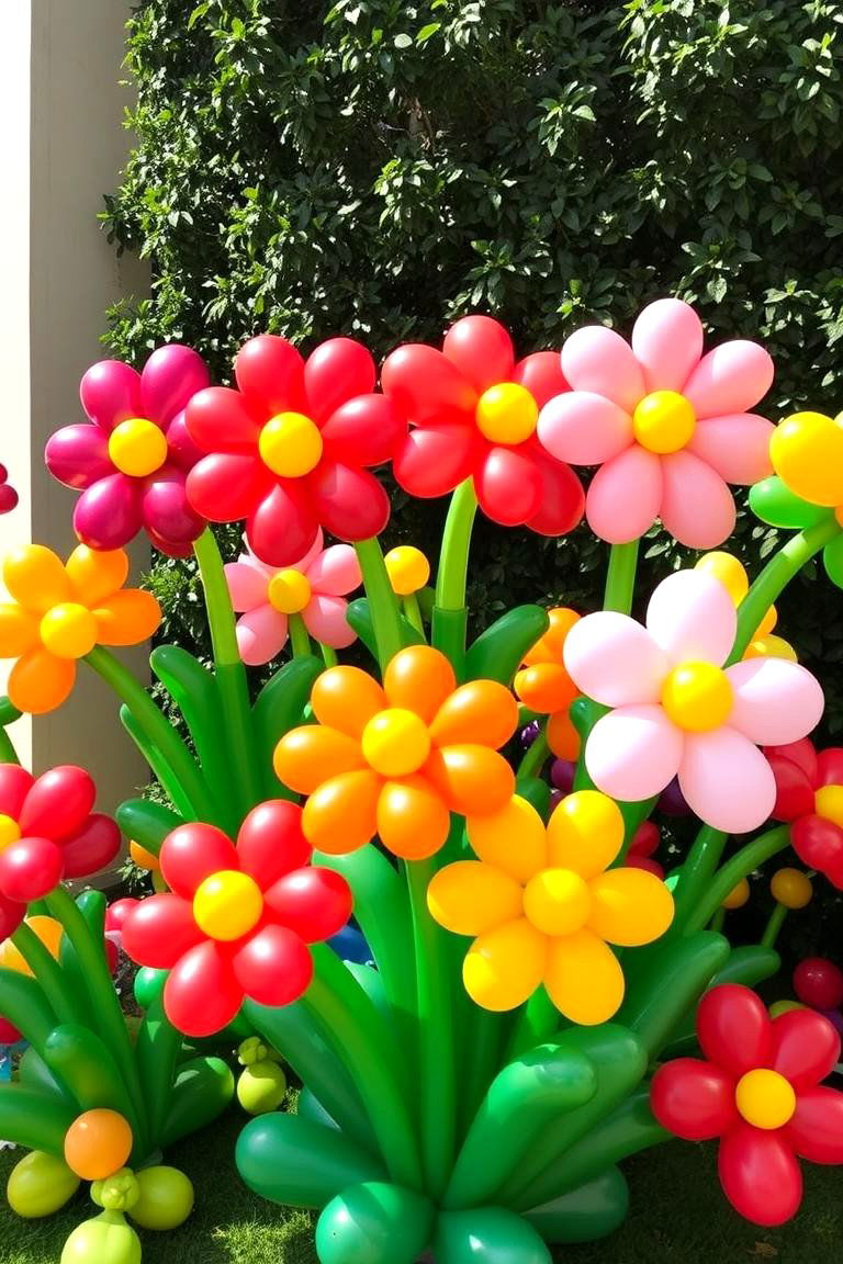 Balloon Flower Garden - 24 Balloon Centerpiece Ideas