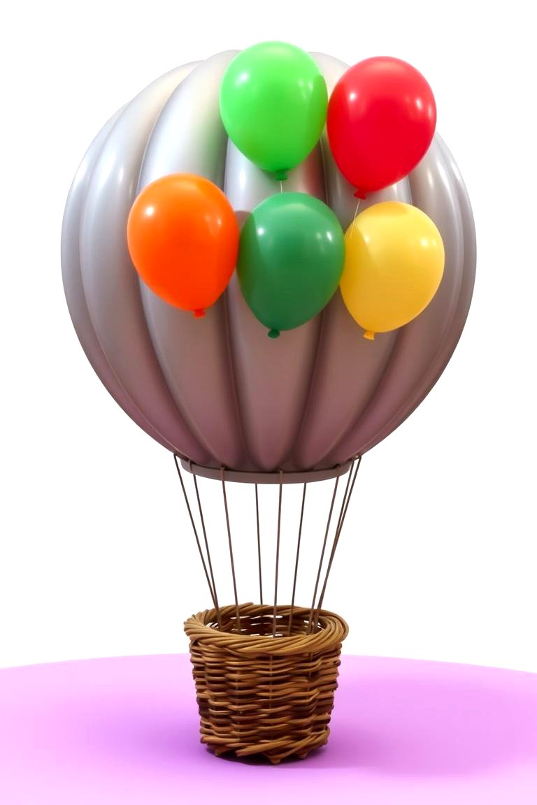 Balloon Hot Air Balloon Centerpiece - 24 Balloon Centerpiece Ideas