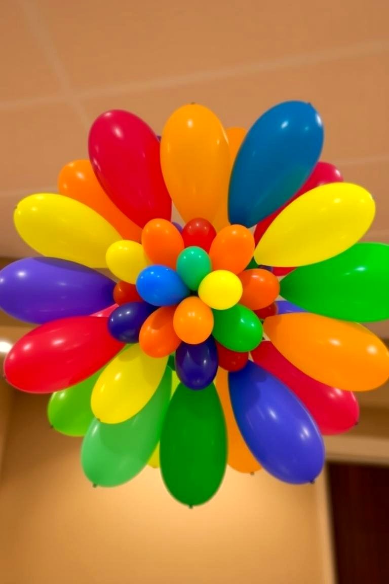 Balloon Starburst - 24 Balloon Centerpiece Ideas