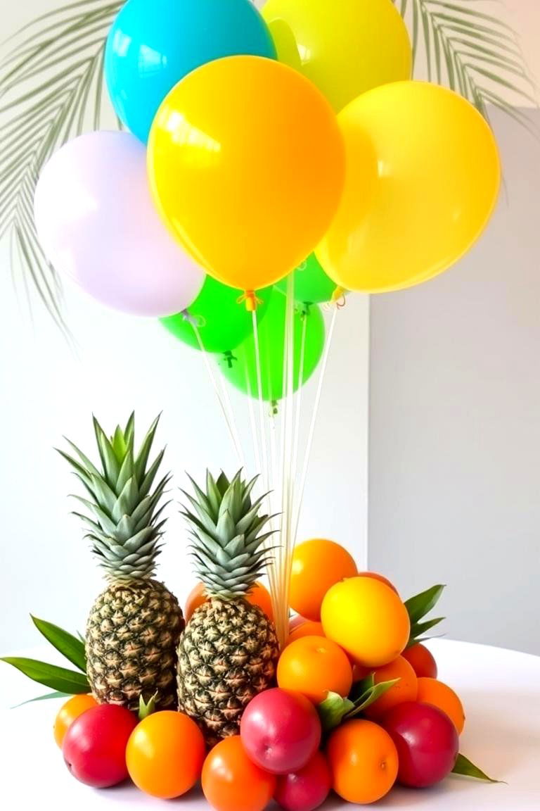 Balloon and Fruit Fusion - 24 Balloon Centerpiece Ideas