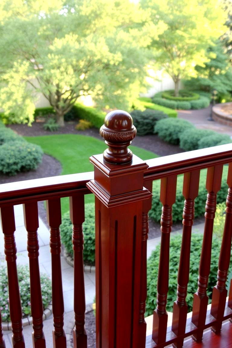 Baluster Railing with a Top Cap - 24 Wood Deck Railing Ideas