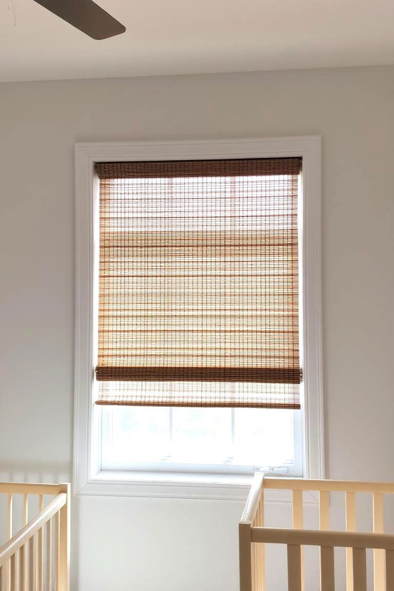 Bamboo Blinds for Natural Light - 24 Safari Nursery Decor Ideas