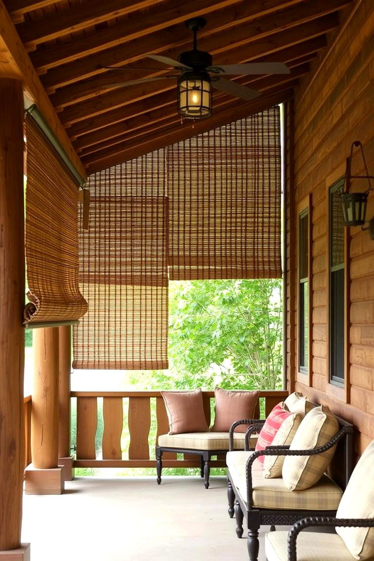 Bamboo Blinds for Porch Privacy and Shade - 24 Shade Ideas