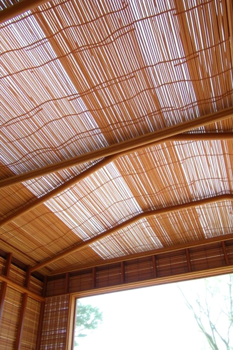 Bamboo Ceiling - 24 Wood Ceiling Ideas