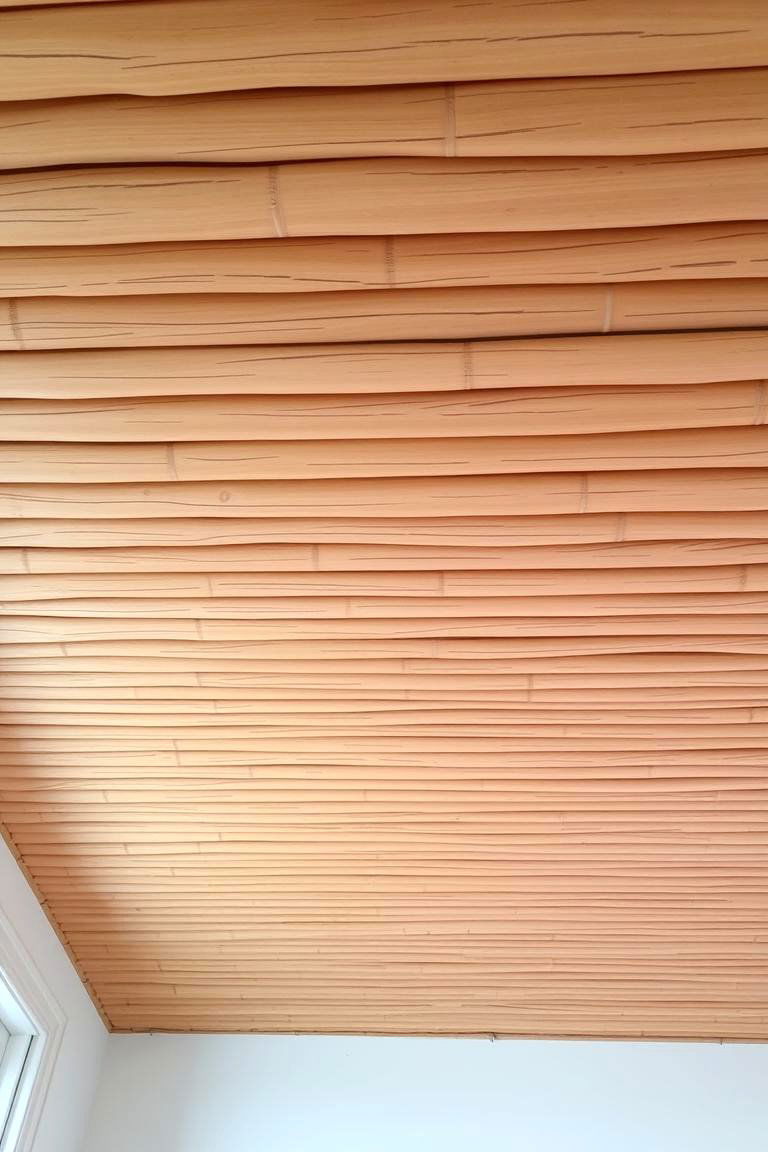 Bamboo Ceiling - 24 Rustic Ceiling Ideas