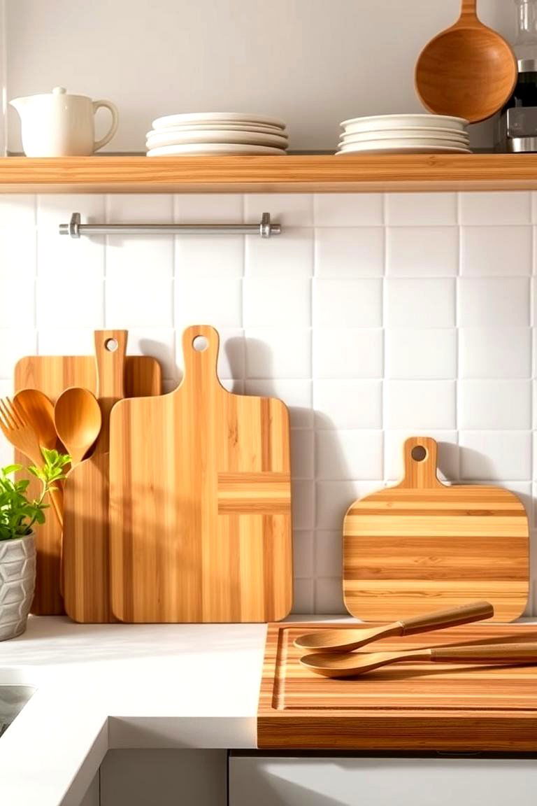 Bamboo Cutting Boards and Utensils - 24 Earthy Kitchen Ideas