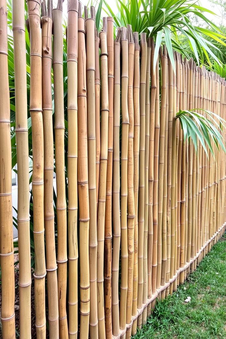Bamboo Fence - 24 Backyard Fence Ideas