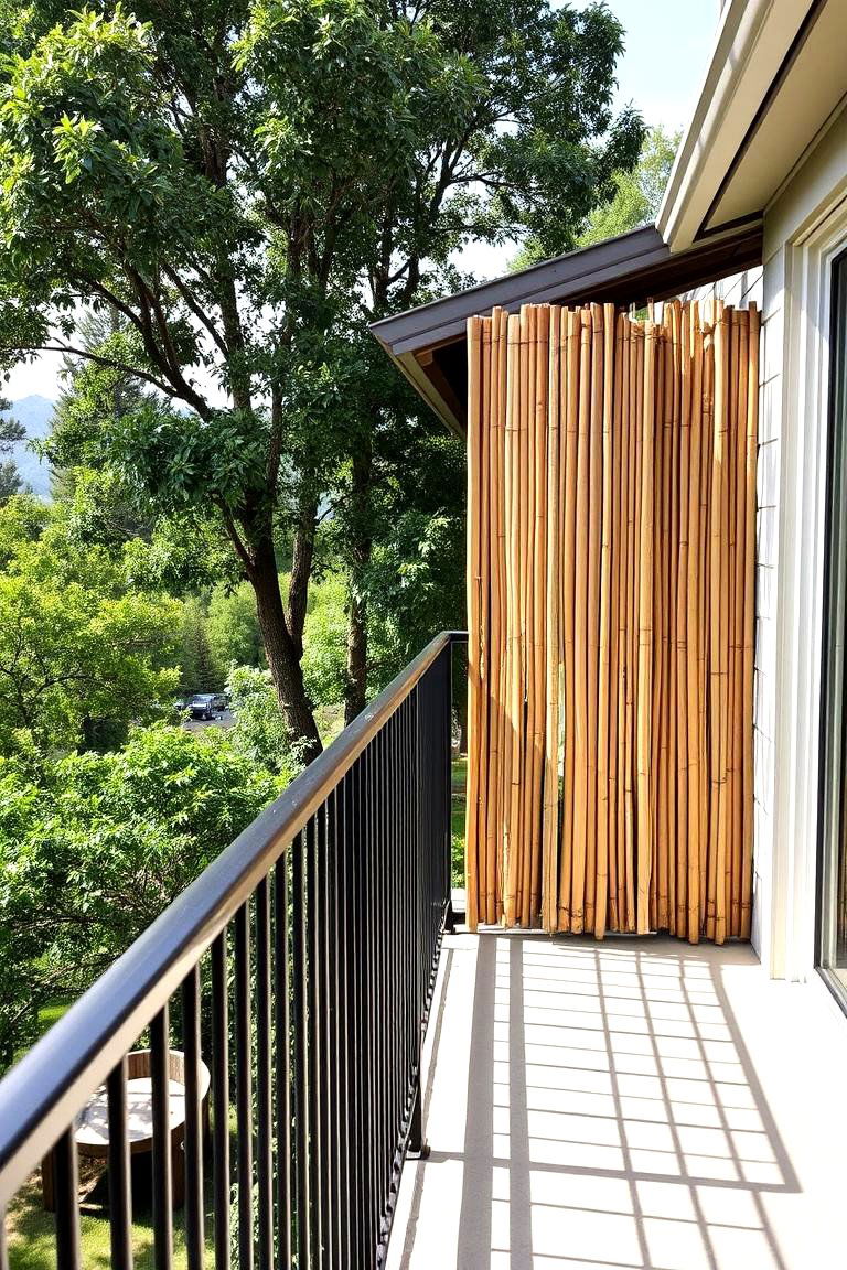 Bamboo Fencing - 24 Balcony Privacy Ideas