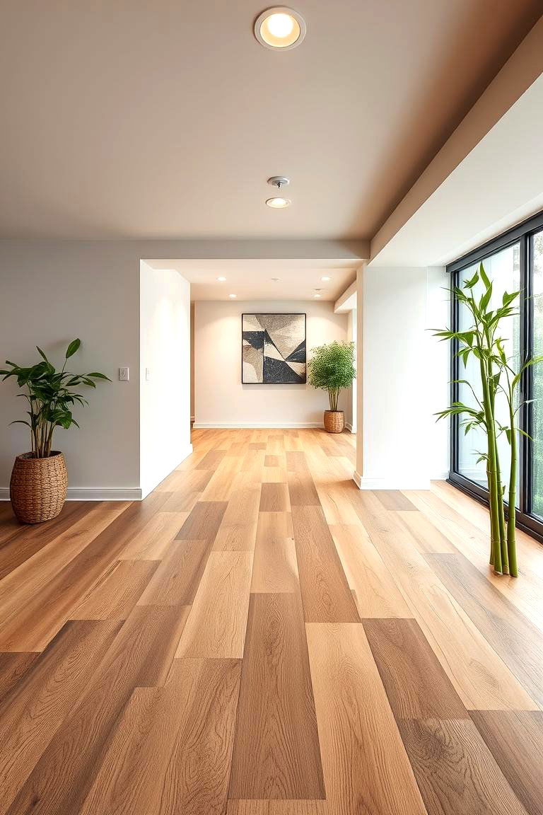 Bamboo Flooring for a Modern Twist - 24 Basement Floor Ideas