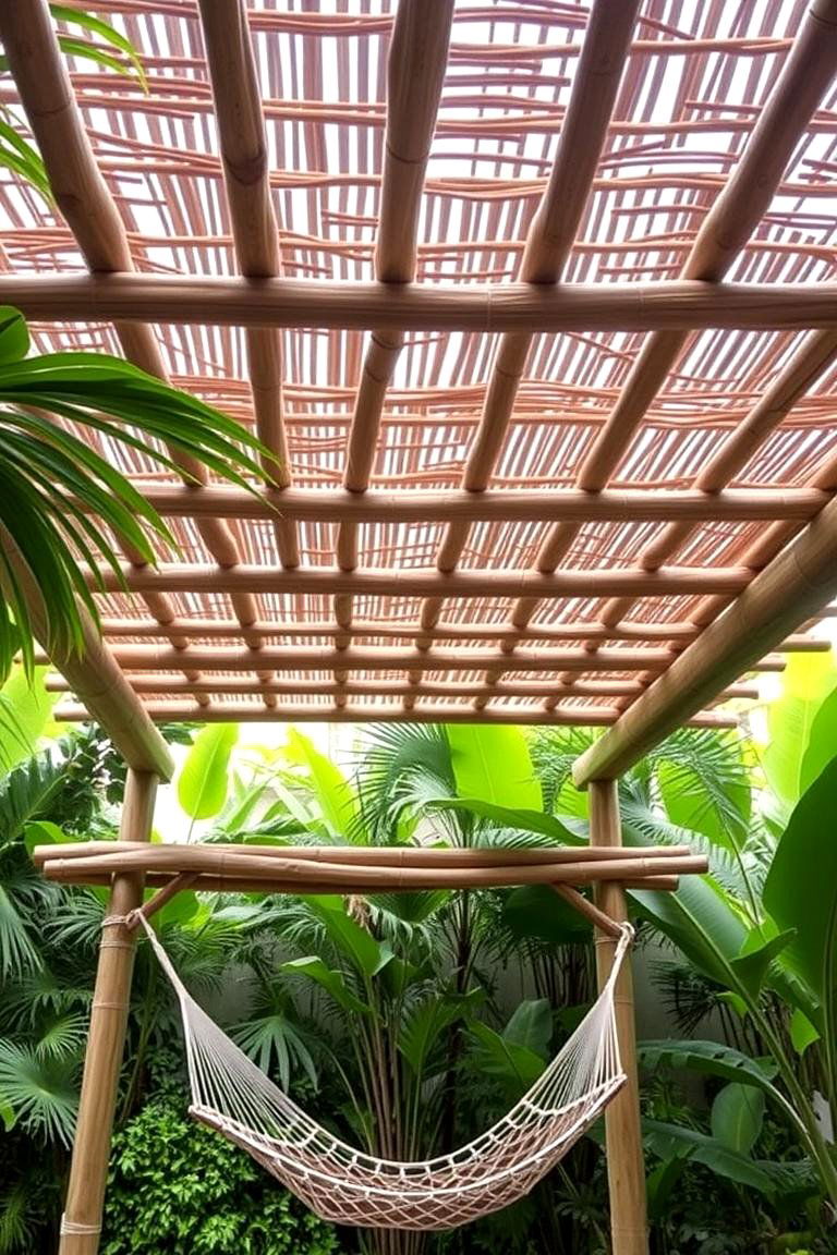 Bamboo Roofing - 24 Pergola Roof Ideas