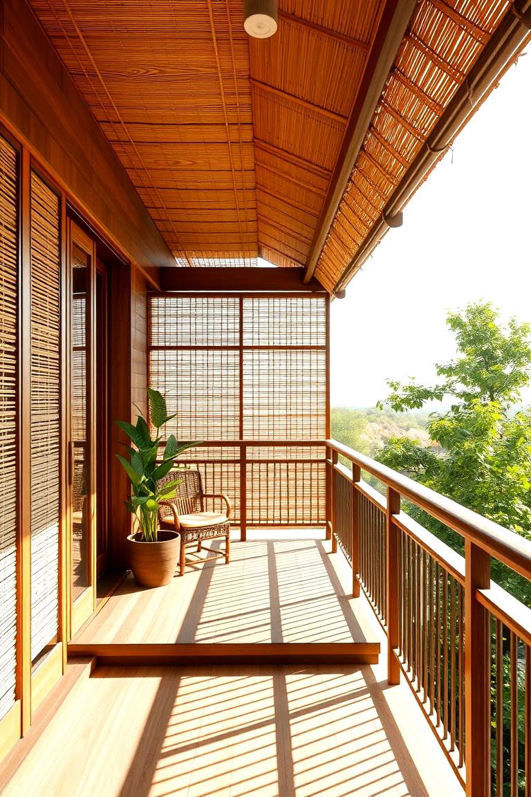 Bamboo Screens - 24 Balcony Shade Ideas