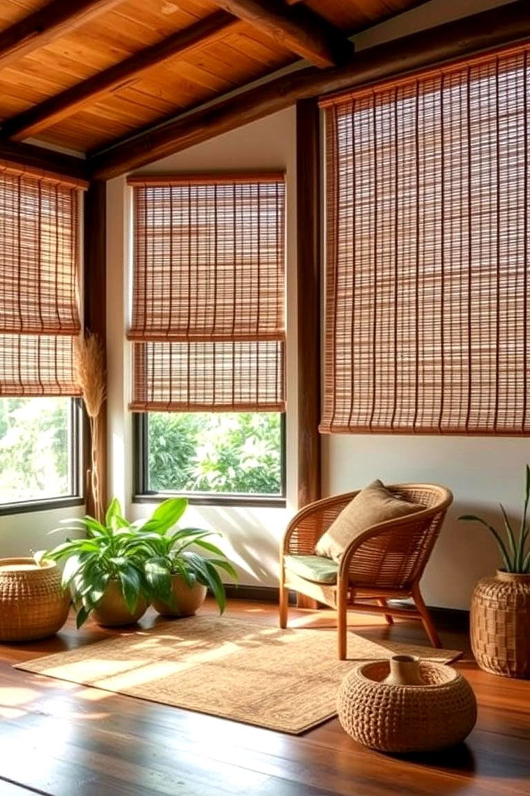 Bamboo Shades - 24 Window Treatments Ideas