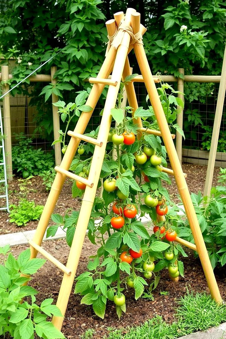 Bamboo Trellis - 24 Tomato Trellis Ideas