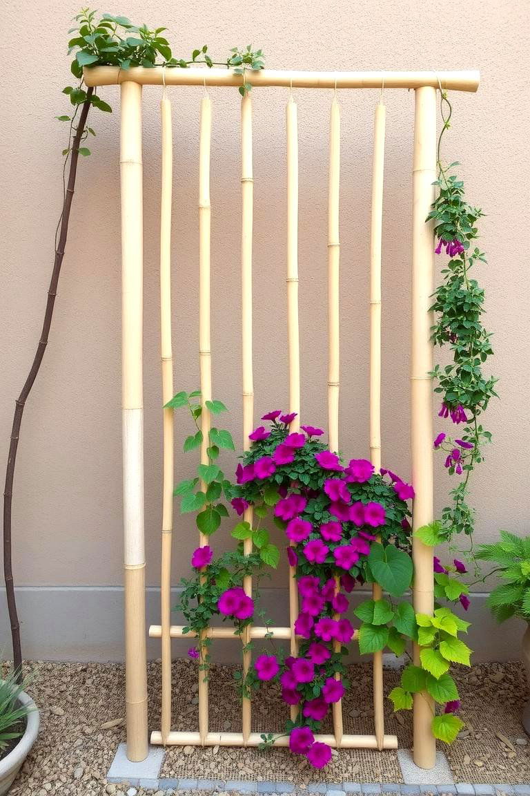 Bamboo Trellis - 24 Garden Trellis Ideas