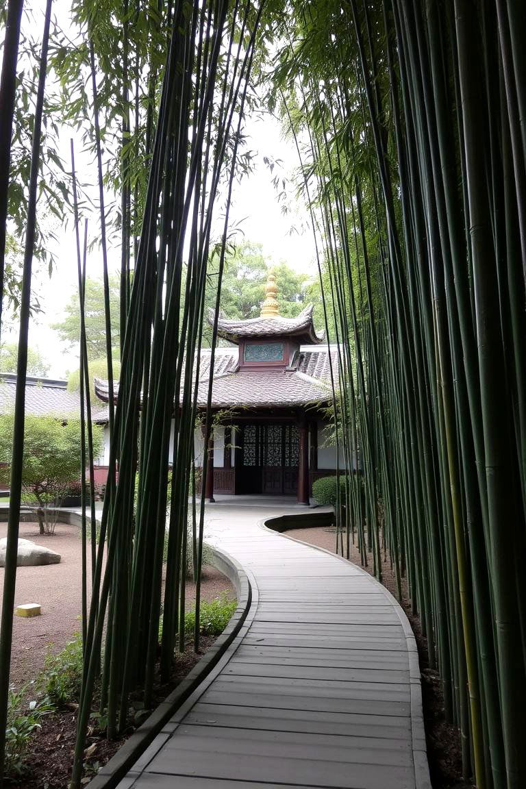 Bamboo Walkways for a Zen Like Feel - 24 Natural Walkway Ideas