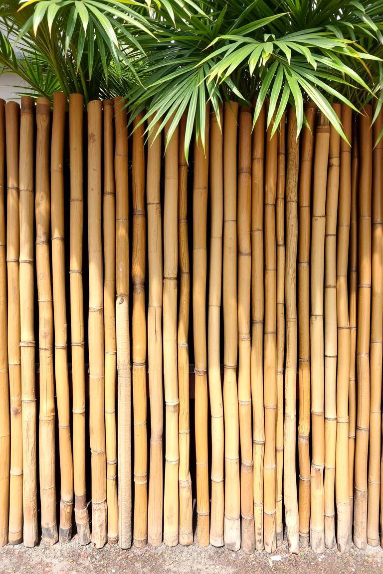 Bamboo Zen Privacy - 24 Corner Fence Ideas