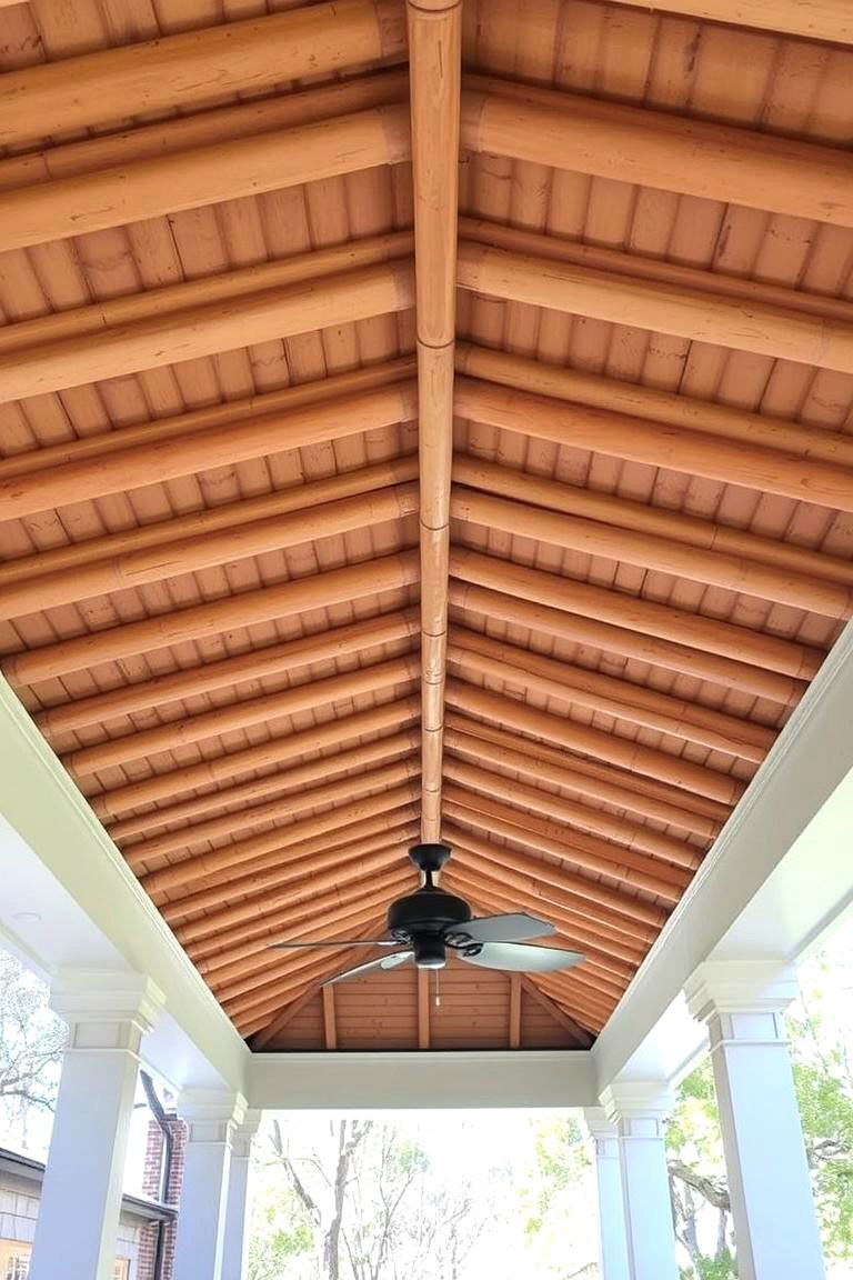 Bamboo or Rattan Accents - 24 Porch Ceiling Ideas