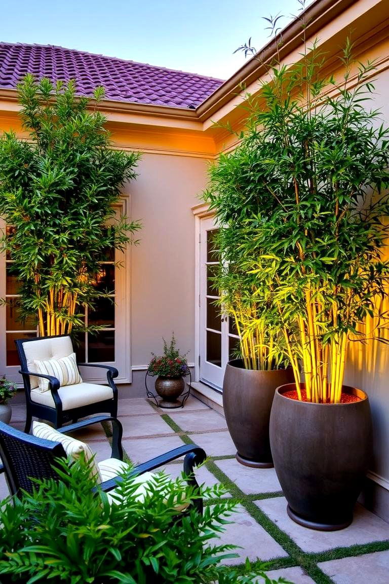Bamboos Vertical Elegance - 24 Patio Plants