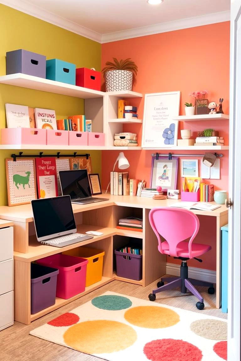 Barbies Playful Study - 24 Barbie Room Ideas