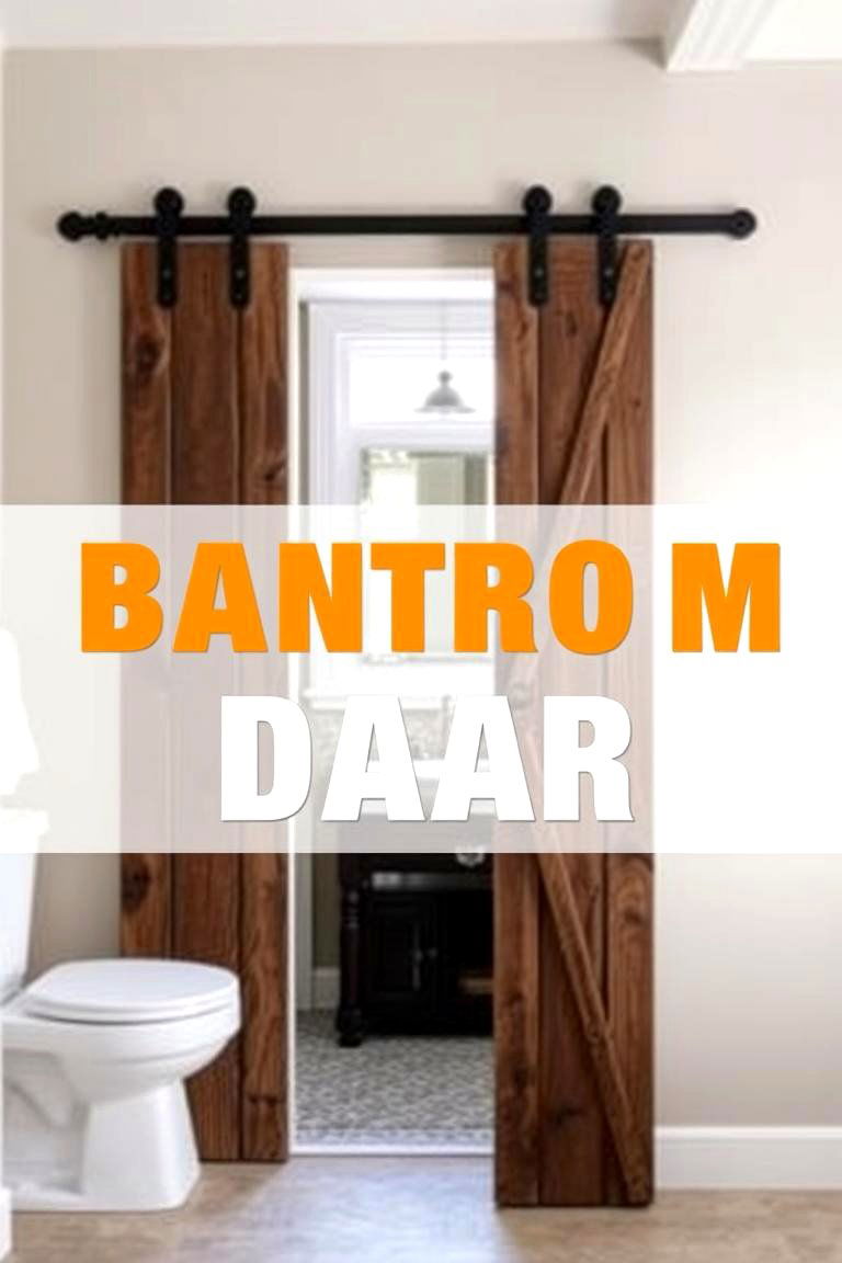 Barn Door Entrance - 24 Country Bathroom Ideas
