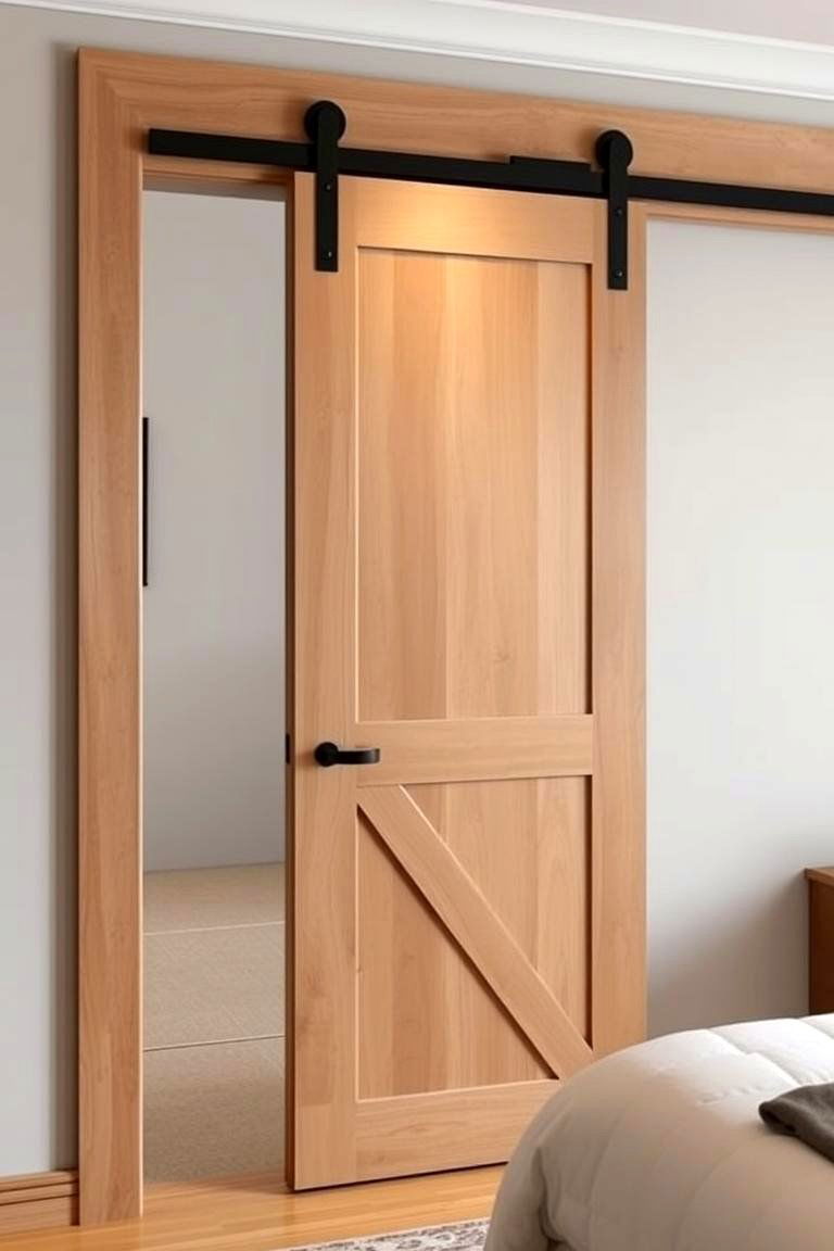 Barn Door as a Bedroom Entrance - 24 Barn Door Ideas