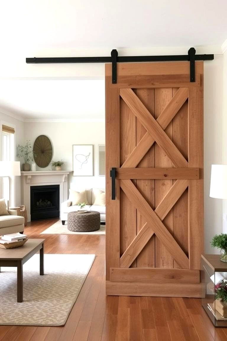 Barn Door as a Room Divider - 24 Barn Door Ideas