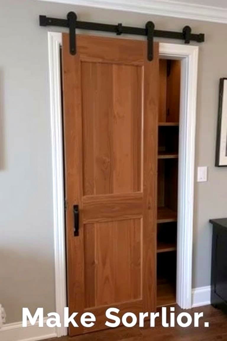 Barn Door with Built in Shelving - 24 Barn Door Ideas