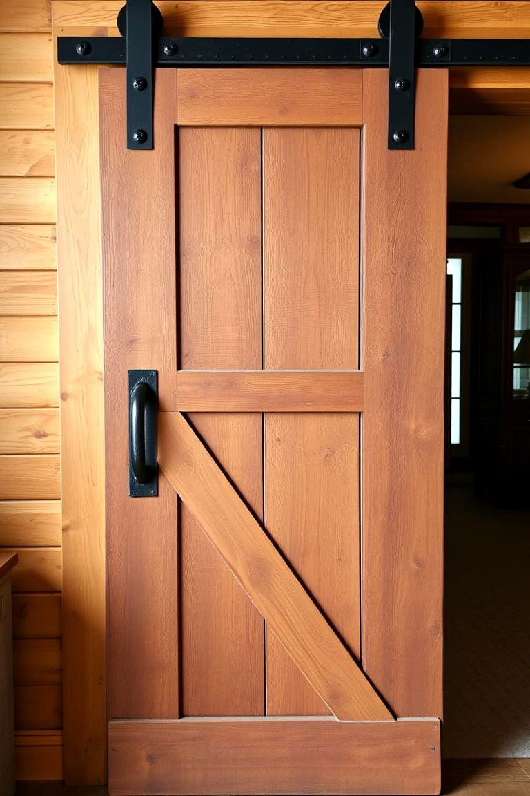 Barn Door with Rustic Hardware - 24 Barn Door Ideas