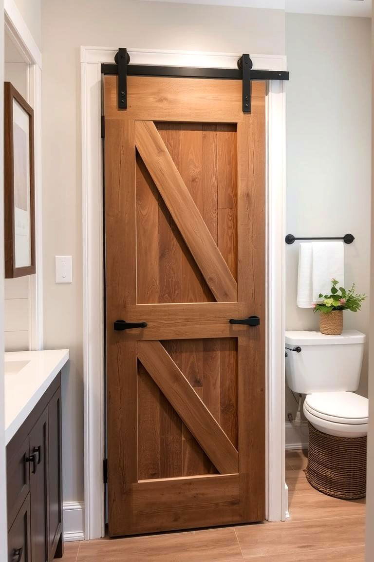 Barn Style Pocket Door - 24 Bathroom Pocket Door Ideas