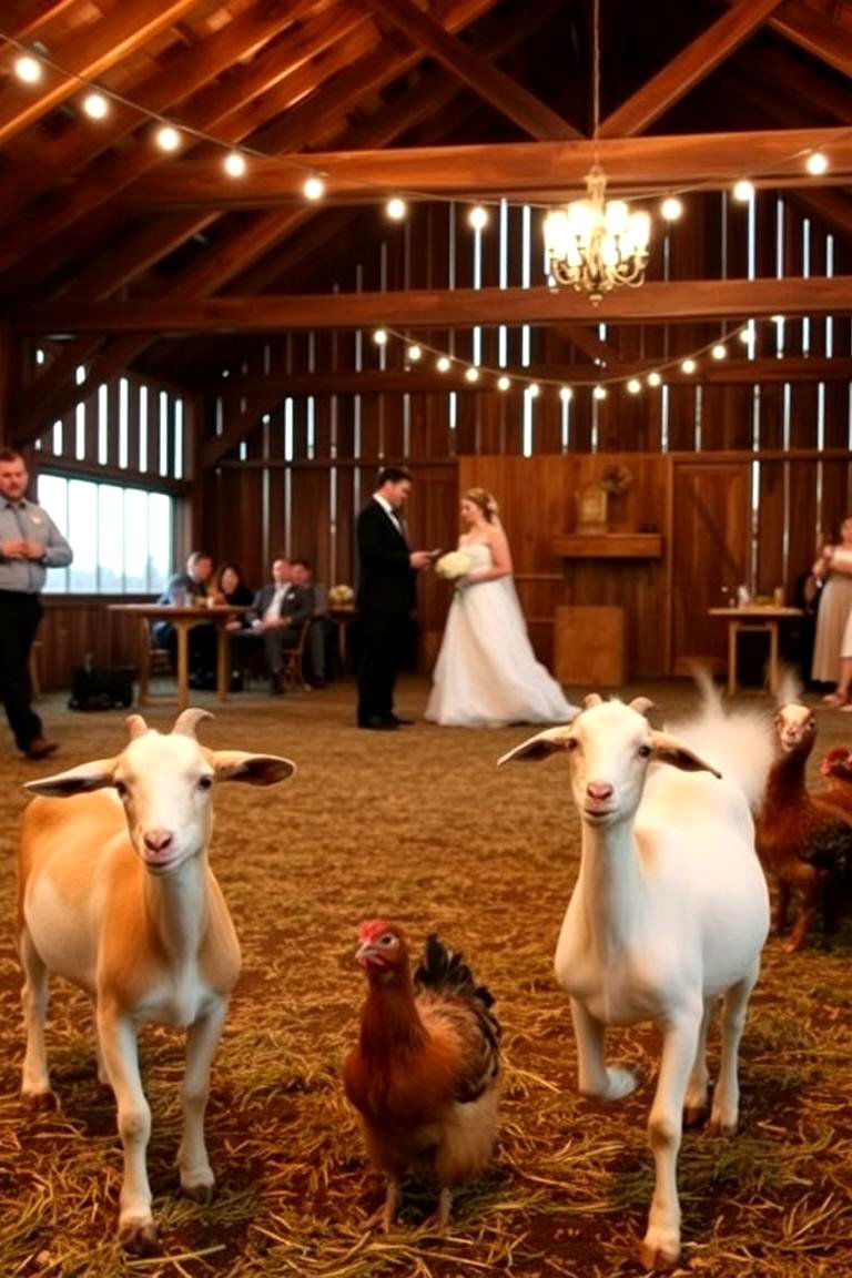 Barnyard Animal Encounters - 24 Barn Wedding Ideas