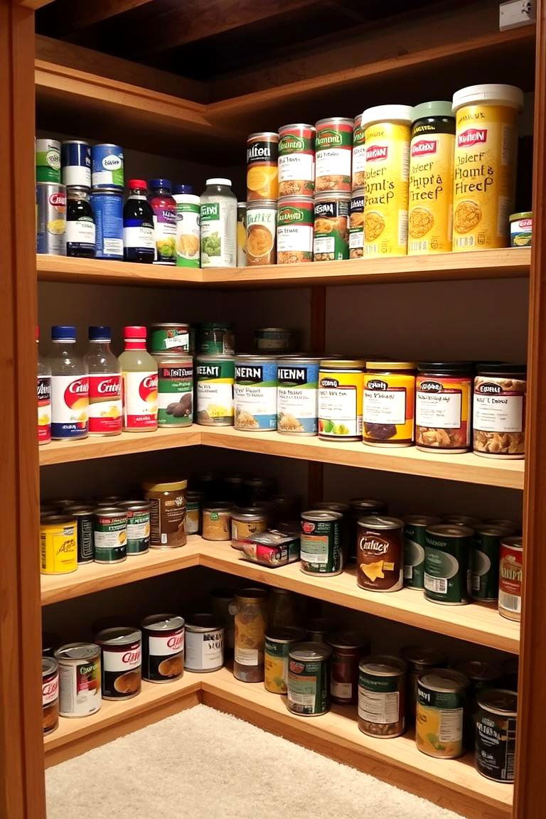 Basement Pantry for Non perishable Goods - 24 Basement Storage Ideas