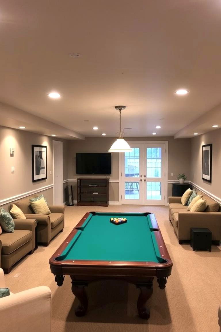 Basement Pool Hall Transformation - 24 Pool Table Room Ideas
