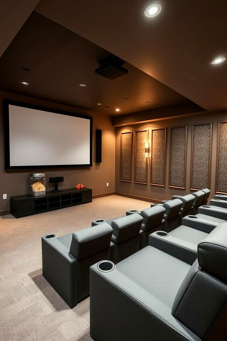 Basement Transformation - 24 Home Theater Ideas