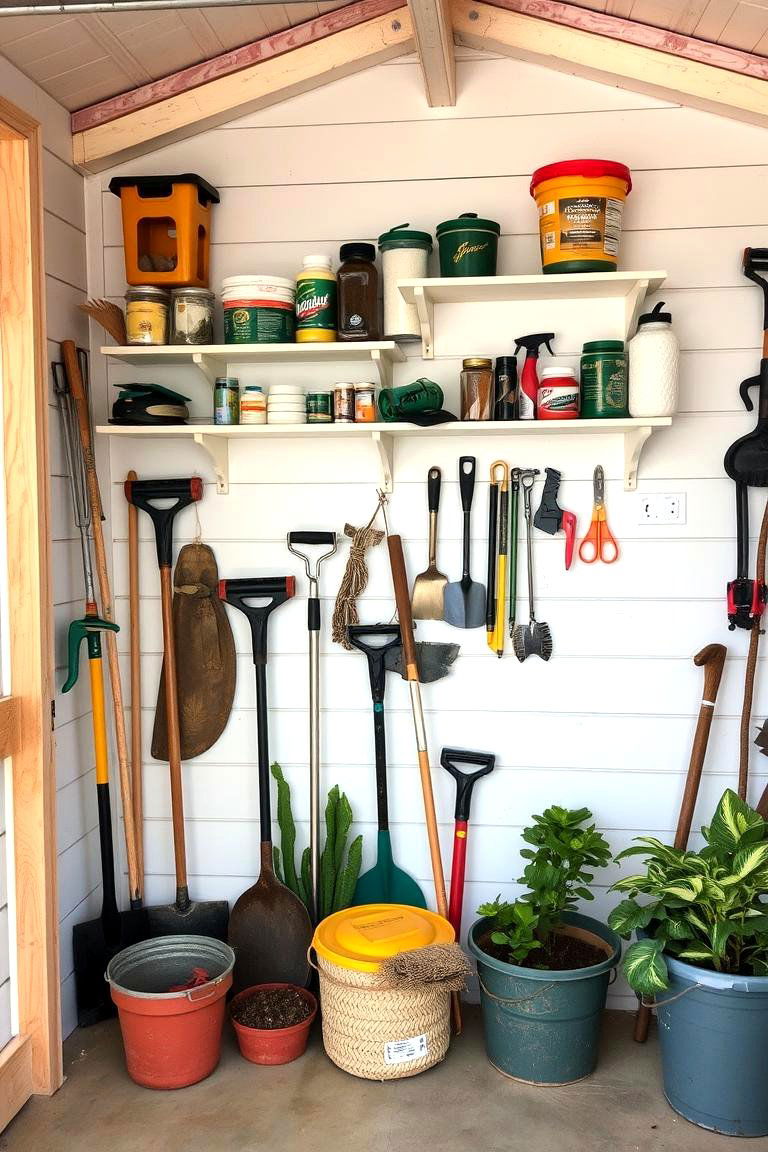 Basic Wall Mounted Shelves - 24 Shed Shelving Ideas