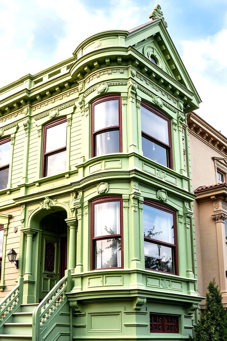 Basil Brilliance - 24 Green Victorian House Colors